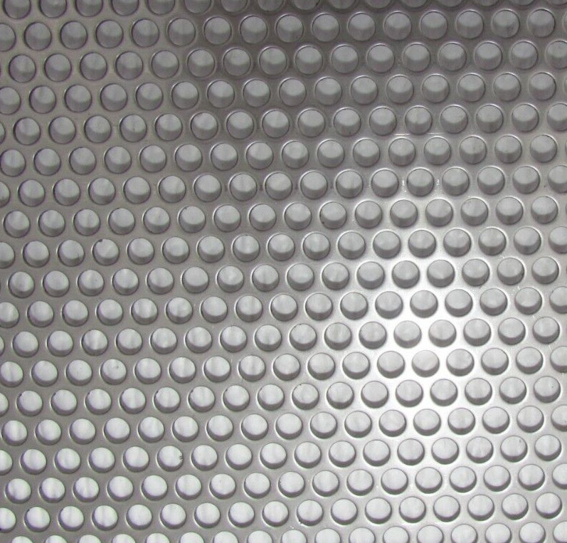 3/16″ HOLES–18 GAUGE-304 STAINLESS STEEL PERFORATED SHEET–12″ X 12″