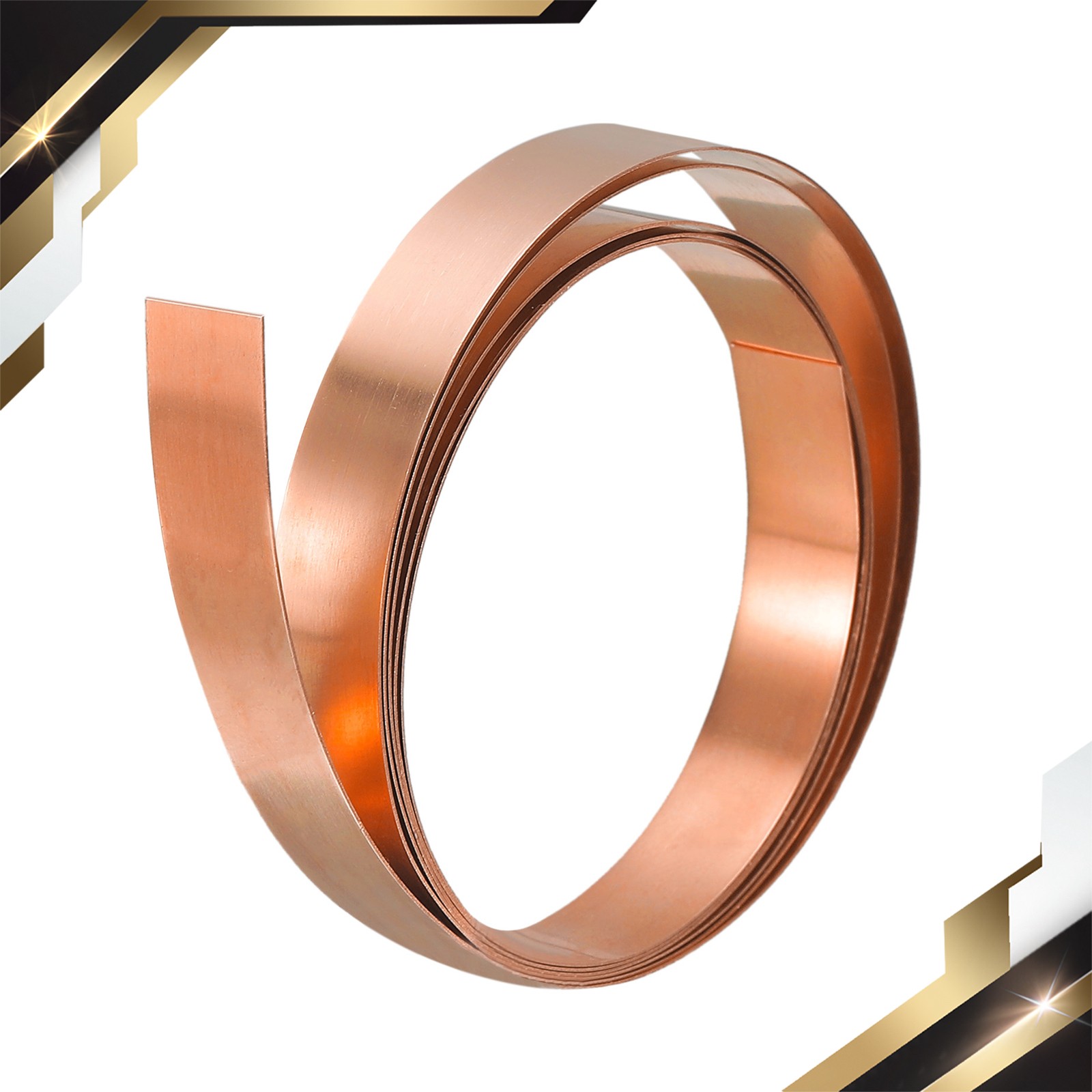 Copper Sheet Roll Metal Foil Plate 2000mm x 10mm x 0.2mm New