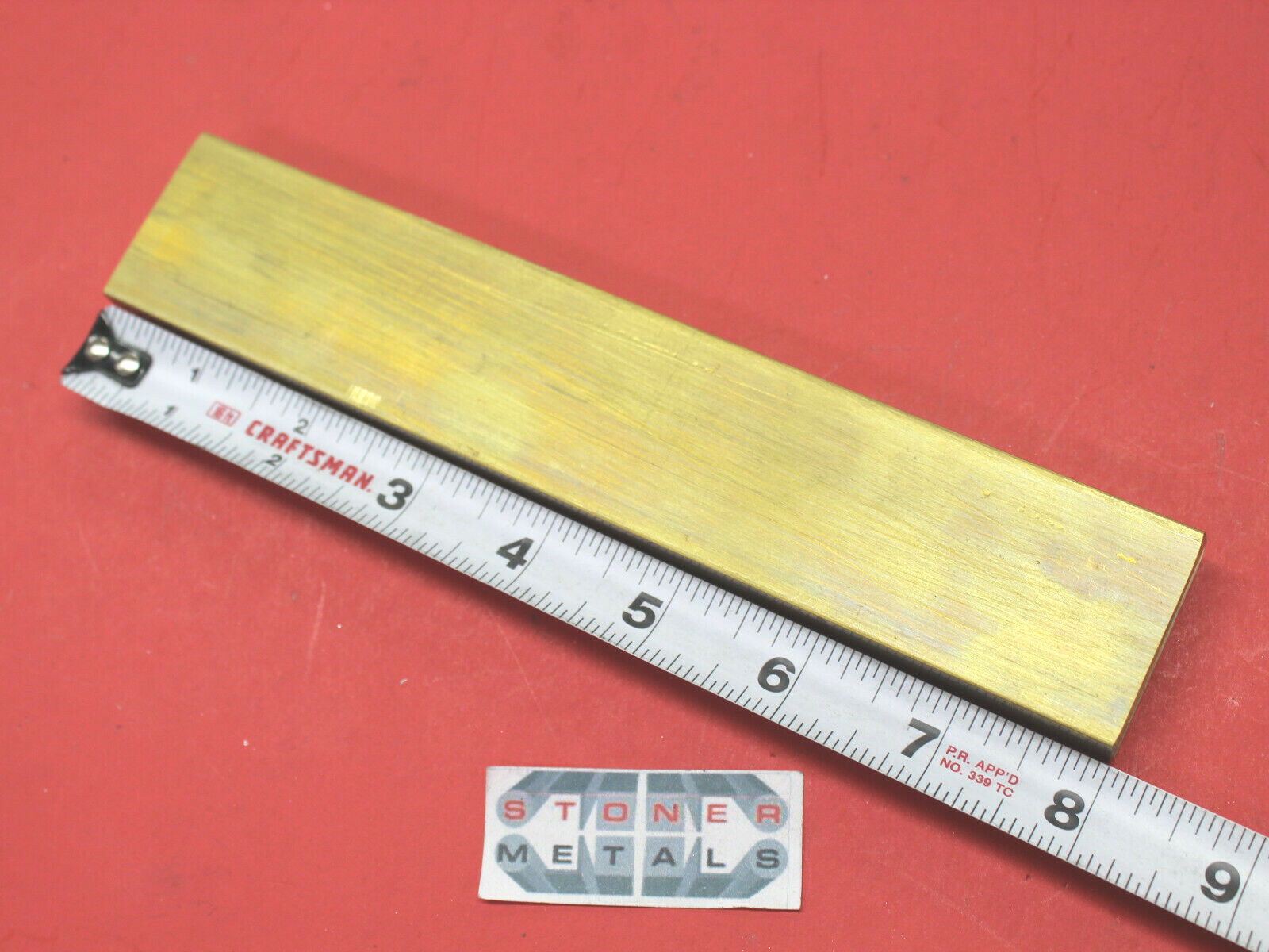 1/2″ x 1-1/2″ C360 BRASS FLAT BAR 8″ long Solid .50″ Plate Mill Stock H02