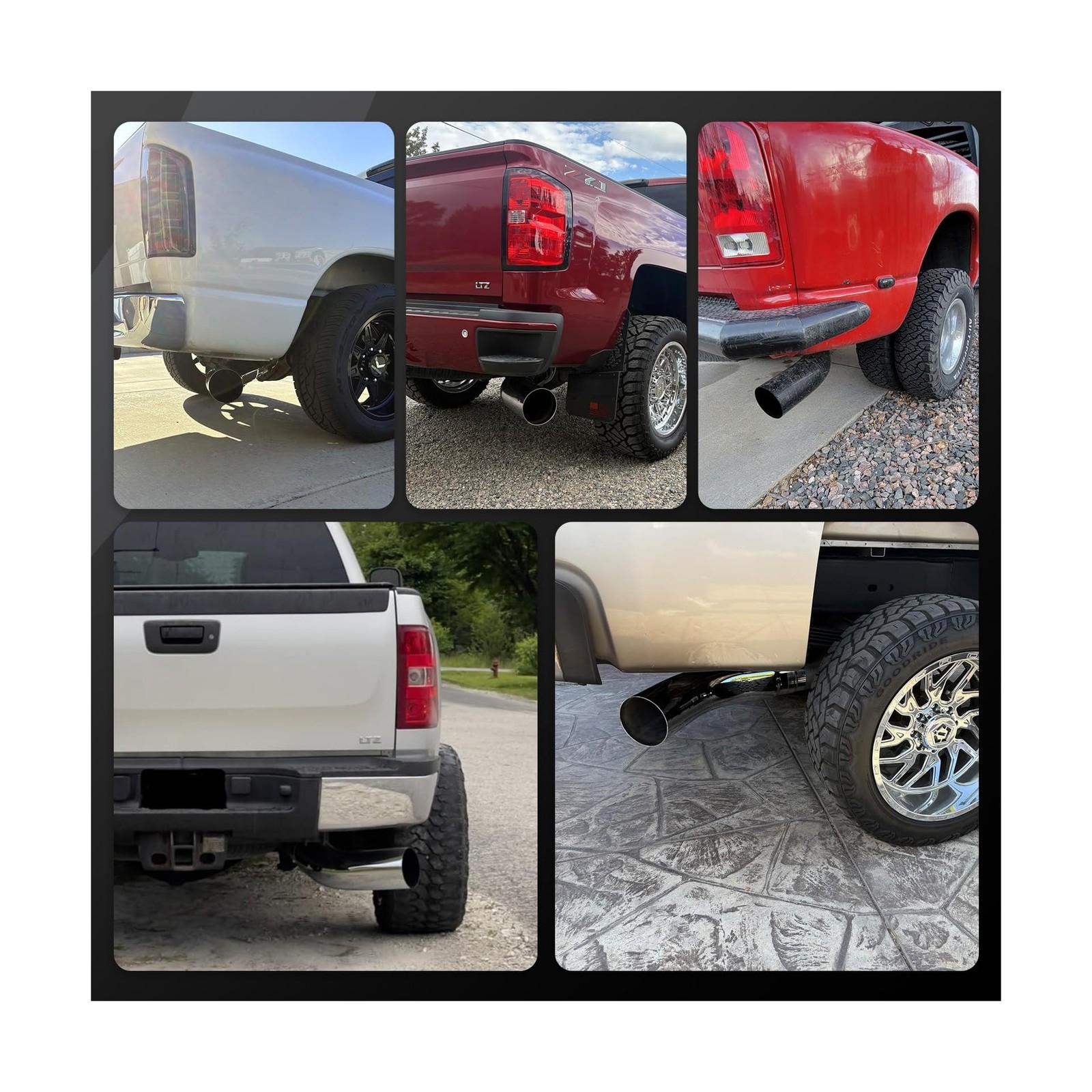 4-6″ Universal Exhaust Elbow Pipe w/Clamp Chrome Finish Drynochet | Premium S…