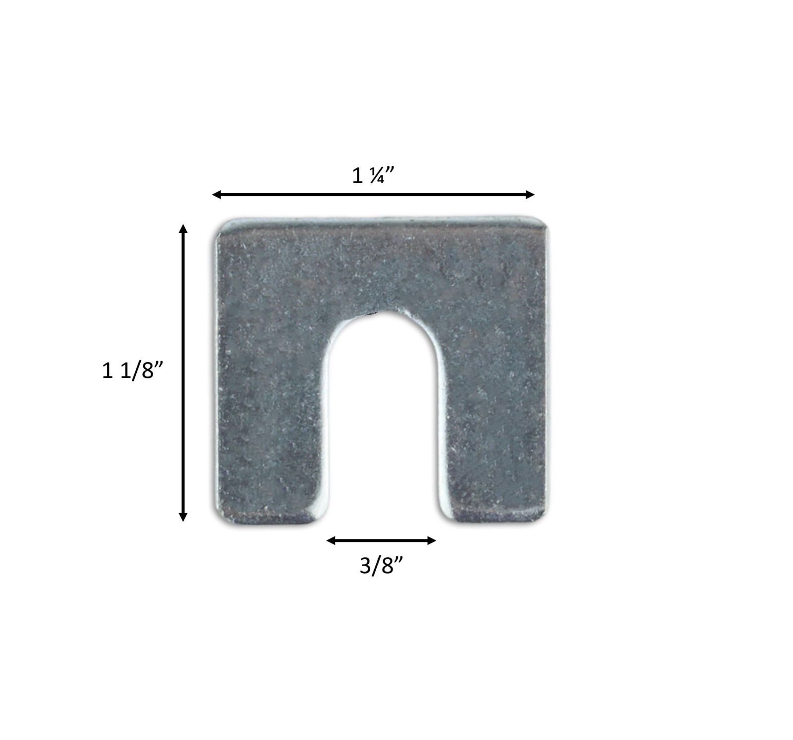 10 PCS 1/8 Inch Steel Shim Stock 3/8 Inch Slot Width Alignment Hardware