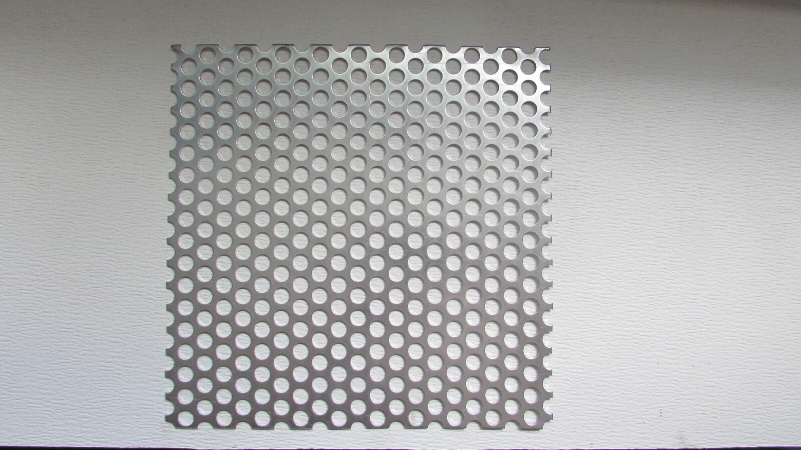 1/2″ HOLE ALUMINUM PERFORATED METAL–11-1/2″ X 11-3/4″