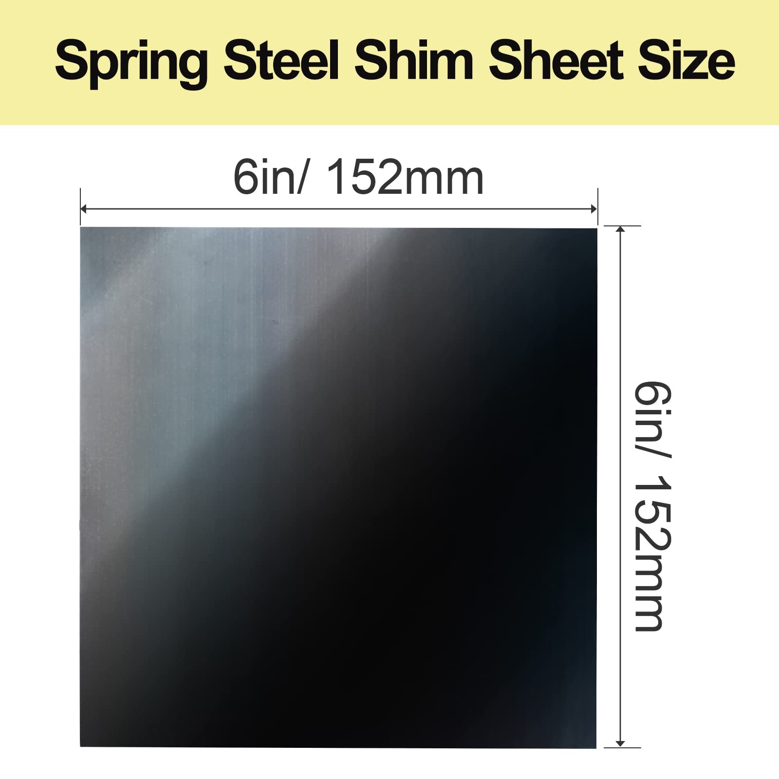 Blue Tempered Spring Steel Shim, 1095 Shim Sheet Assortment, Polished Finish,…