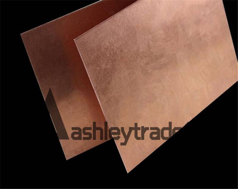 99.9% Pure Copper Cu Metal Sheet Plate 200mmx175mmx1mm For Handicraft Aerospace