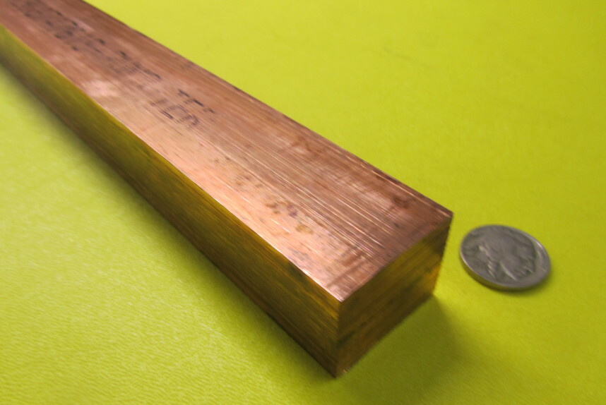 182 Copper Bar 1.0″ Thick x 1 1/4″ Wide x 3 Foot Length