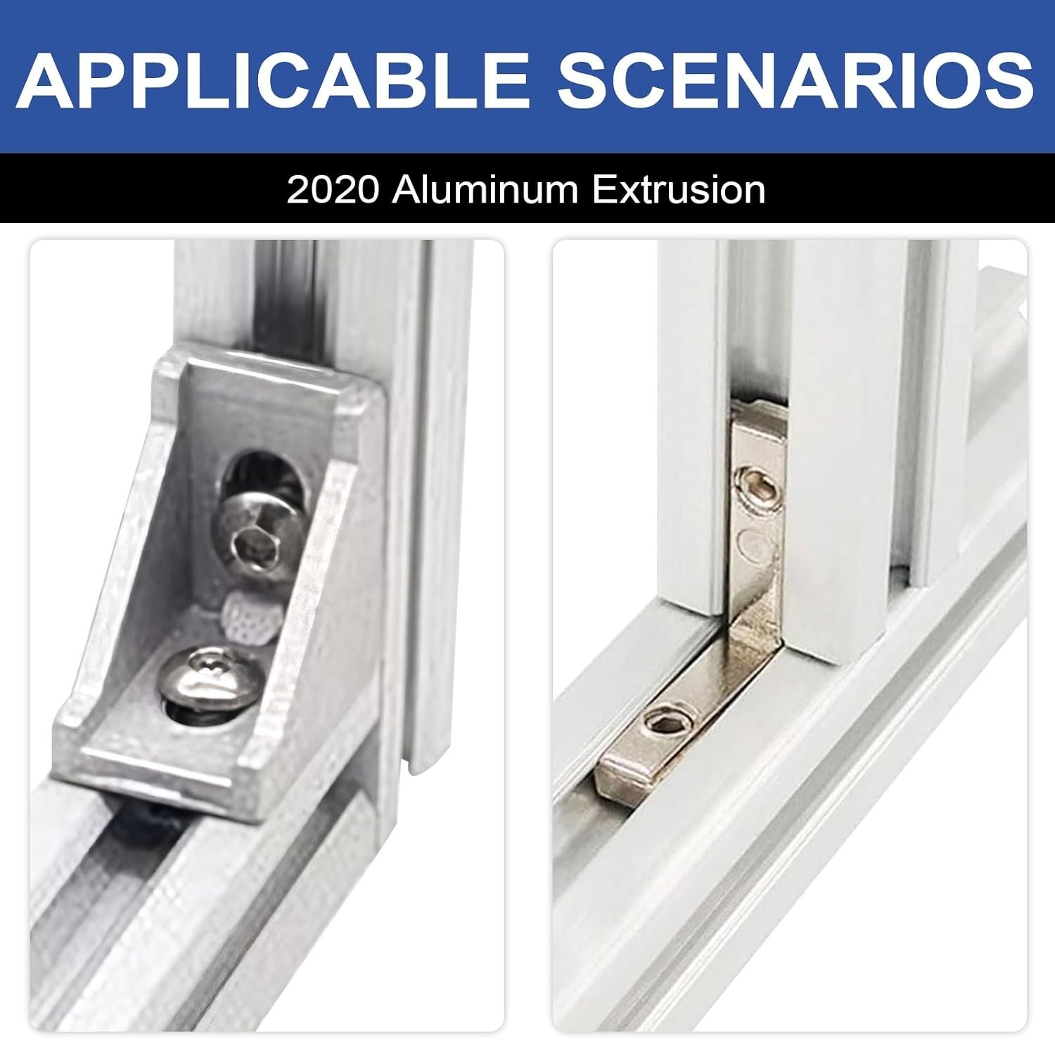 4-Pack 700mm Anodized Aluminum T-Slot 20×20 Rail for 3D Printing & DIY Projects
