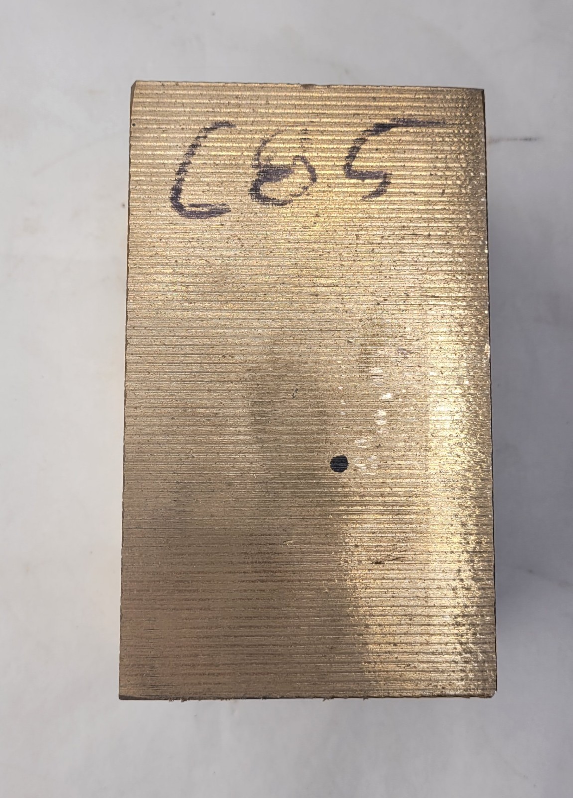 Block Of Solid Brass Bronze? Stock For Machining C85 4 15/16″ X 2 5/8″ X 2 15/16