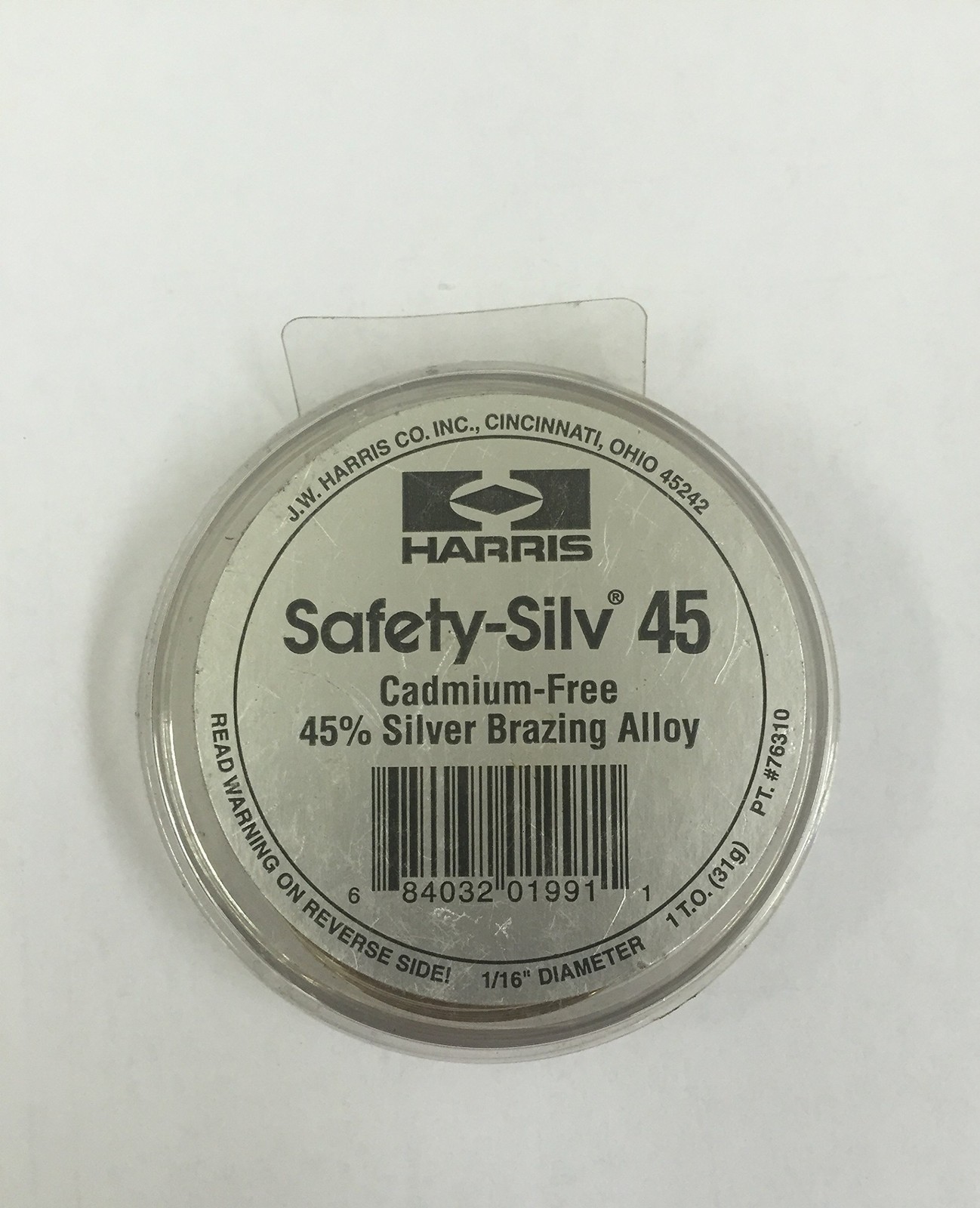 Brazing Alloy Harris 4531 Safety Silver 45 1 Pound Rod