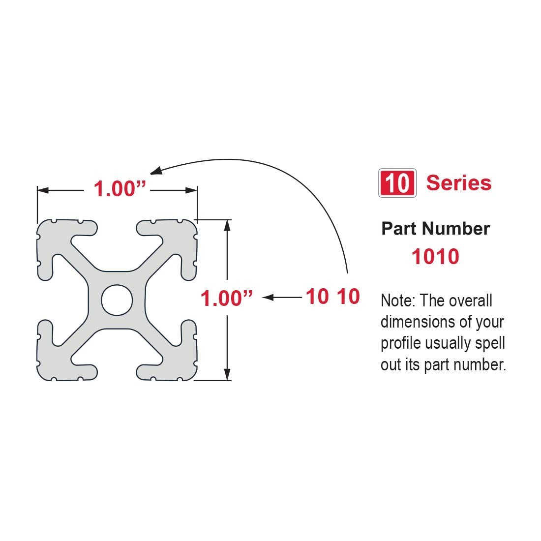 1″ x 1″ T-Slotted Aluminum Extrusion Rail – DIY Linear Slot Bar, Clear Anodized,
