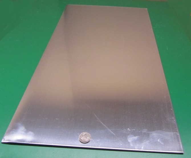 1100 Aluminum Sheet Softened (O) .125″ (1/8″) Thick x 12″ Wide x 24″ Long