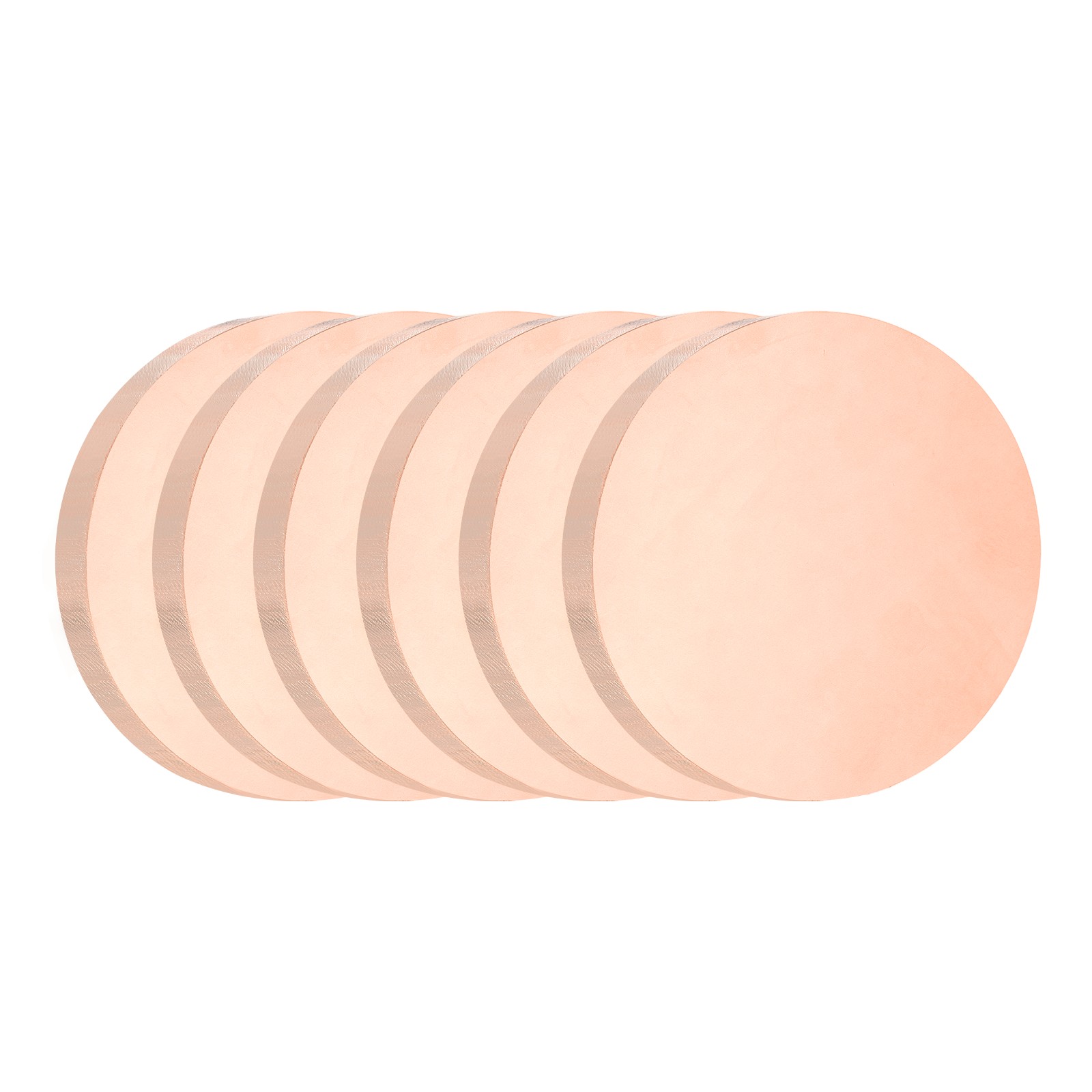 6 Pcs 0.06″ Thick 0.6″ Dia Copper Round Plate C1100 Pure Copper Sheet