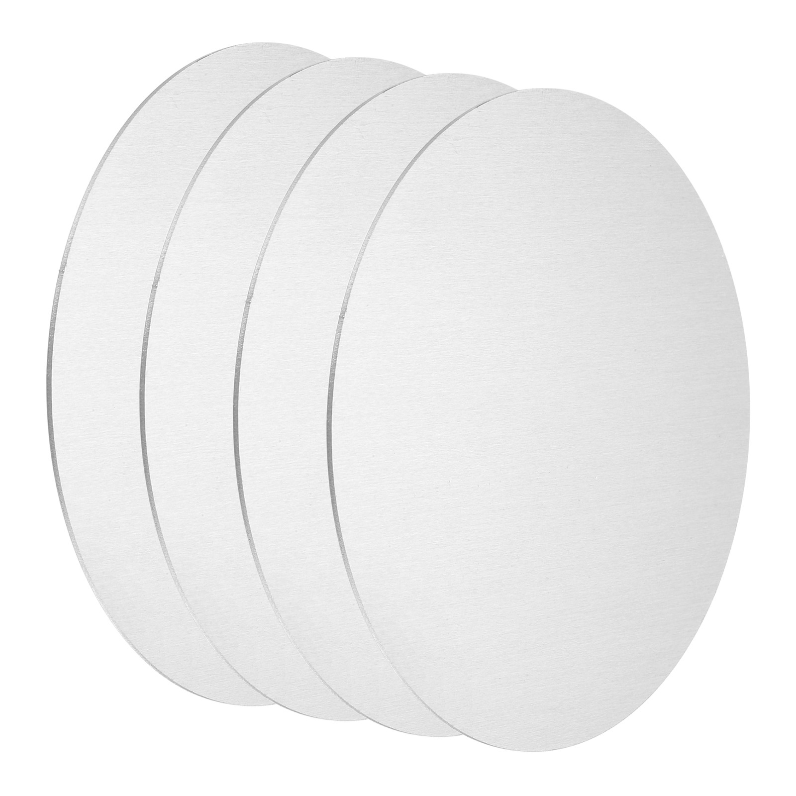 4Pcs Aluminum Disc, 4″(100mm) Dia 0.02″(0.5mm) Thick Round 1060 Aluminum Sheets