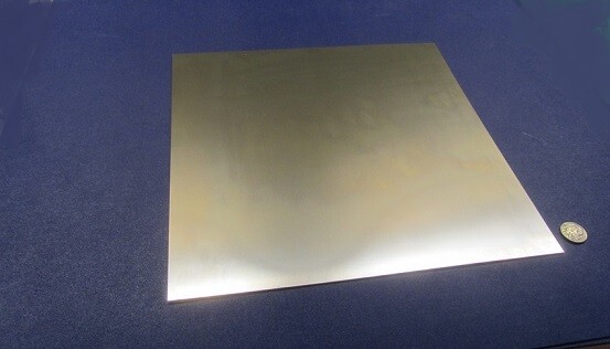 301 Stainless Steel Sheet Shim, .010″ (+/-.0007″) x 12.0″ Width x 12″ Length