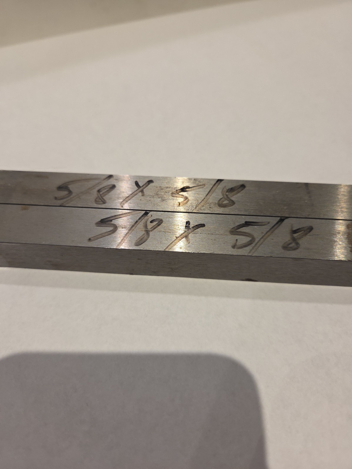 2x O1 O-1 TOOL STEEL GROUND STOCK 5/8 ” X 5/8″ X 16″ Square BAR