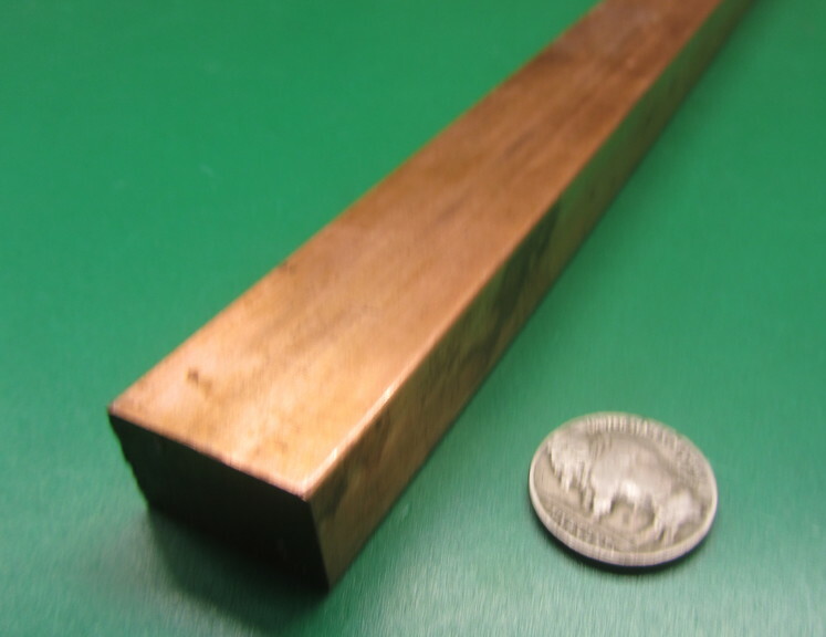 182 Copper Bar 5/8″ Thick x 1.0″ Wide x 3 Foot Length