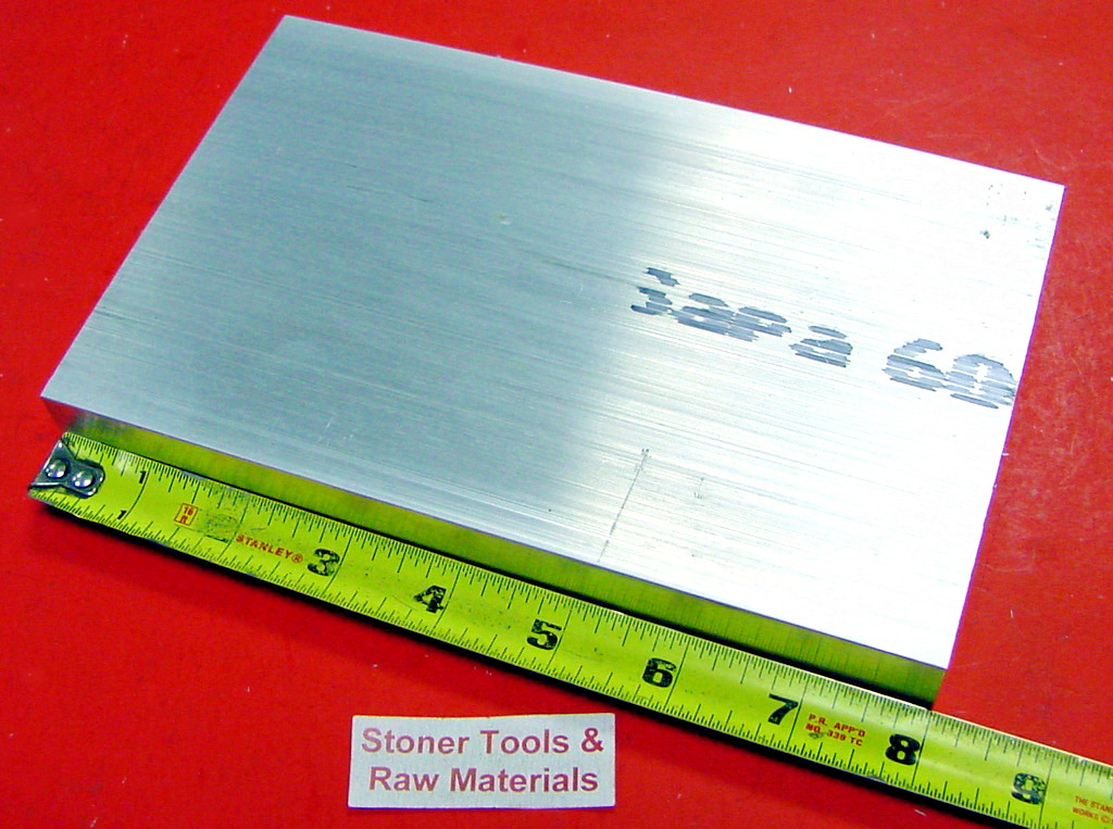 1-1/4″ X 6″ ALUMINUM 6061 FLAT BAR 8″ long Solid T6511 Extruded Mill Stock New