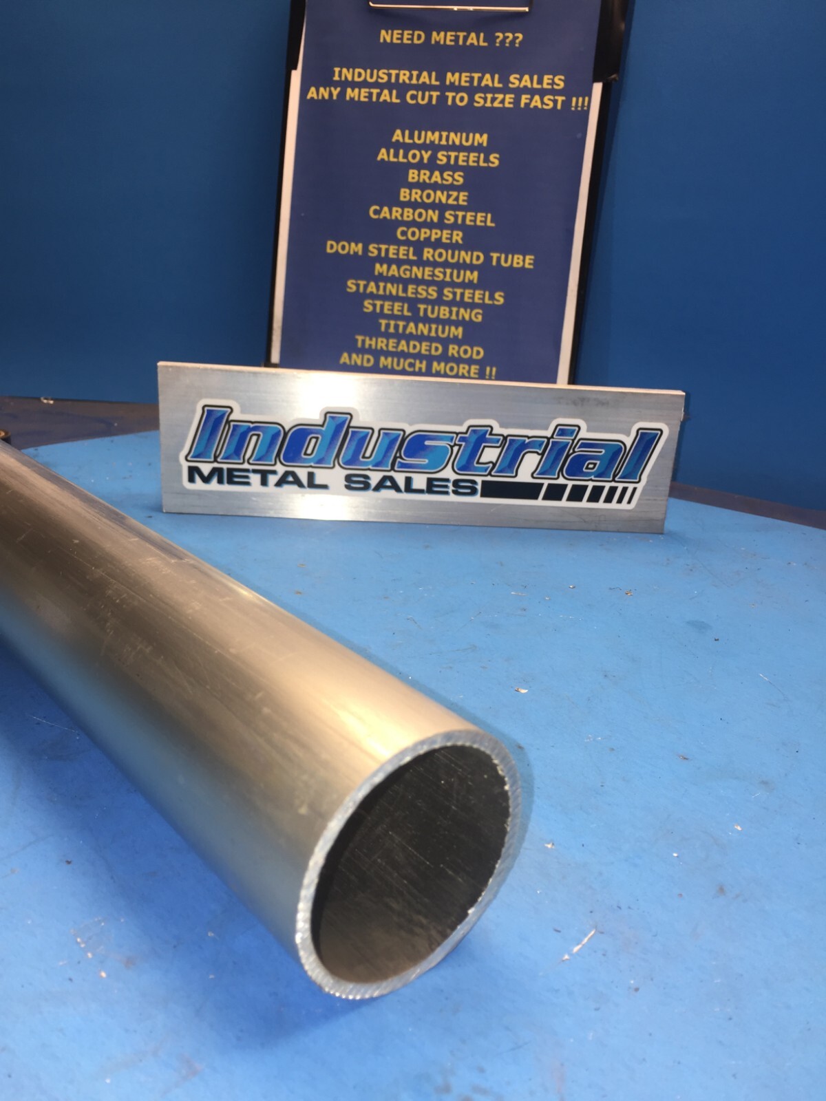 4″ OD x 3-1/2″ ID x 36″ 6061 Alumiunum Round Tube x 1/4″ Wall- 4″ OD x 1/4″ Wall