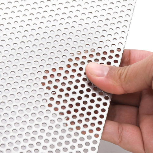 Jucoan Perforated Sheet, 11.8″ x Stainless Steel Metal white