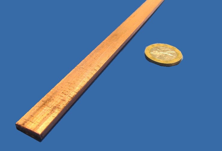 110 Copper Bar H02, 1/8″ Thick x 1/2″ Wide x 48 Inch Length