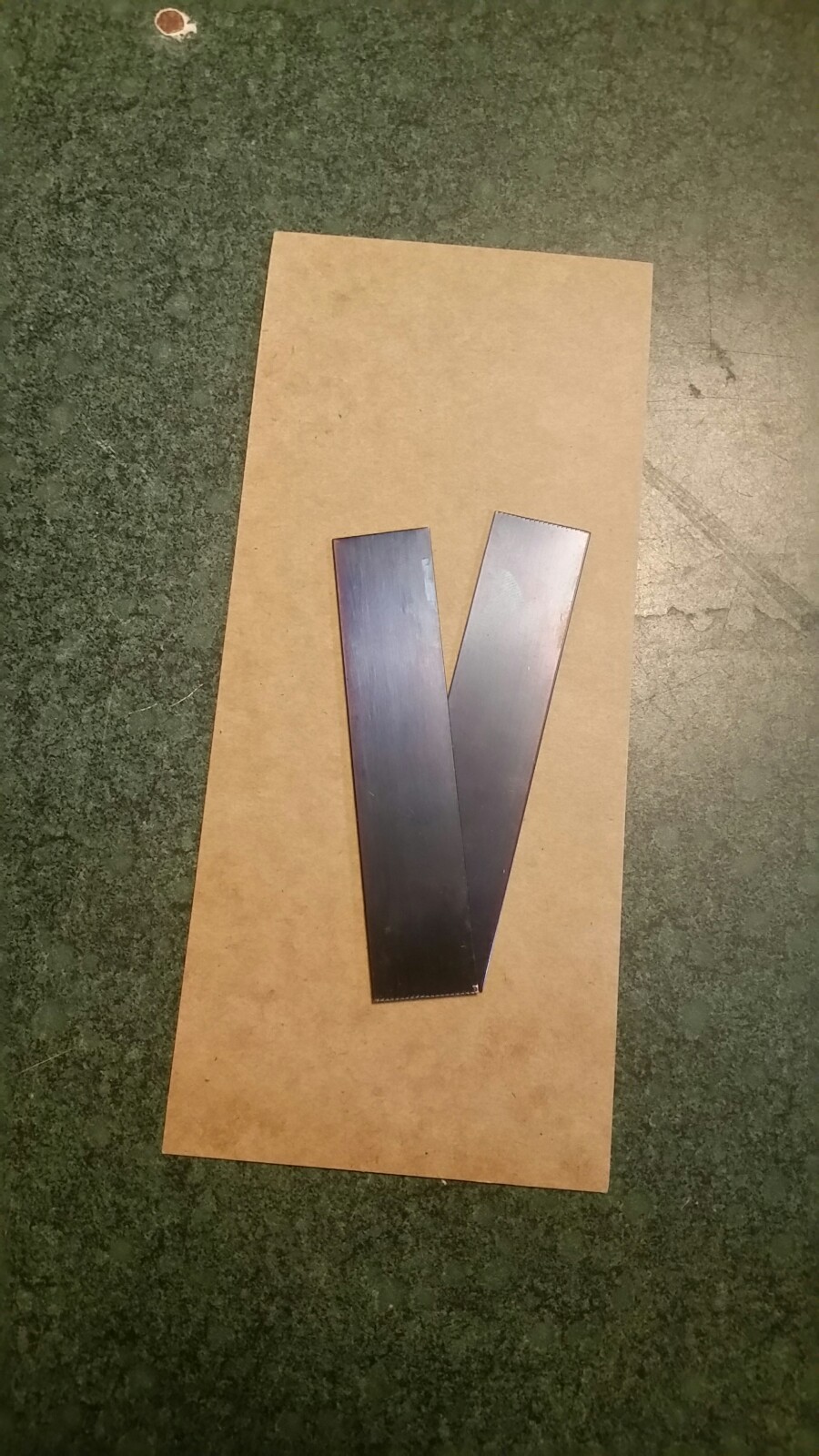 Blue Tempered spring steel 6 inch x 0.015″ thick x 3/in wide ONE piece lot
