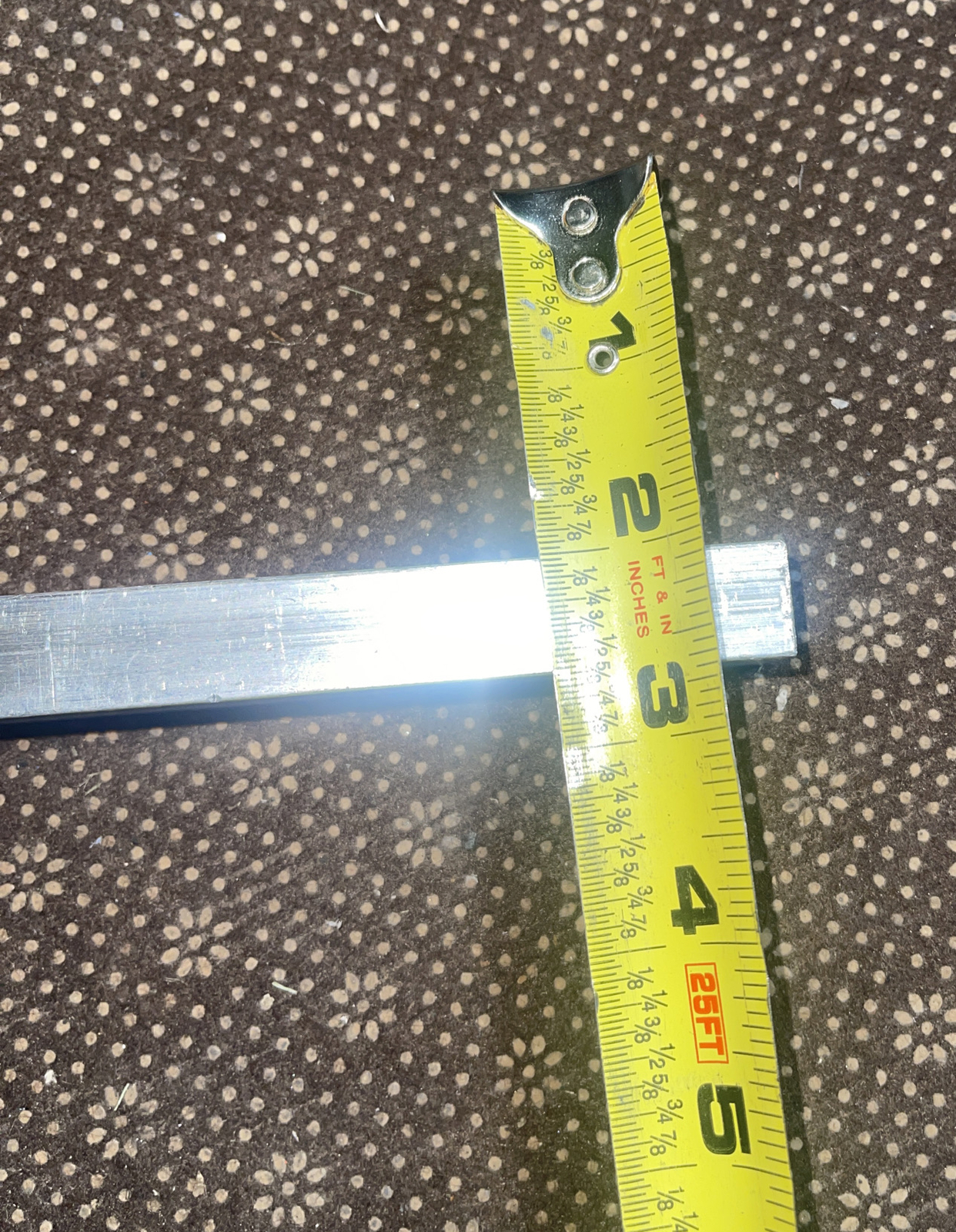 5/8”x1” Aluminum Bar 6” Long