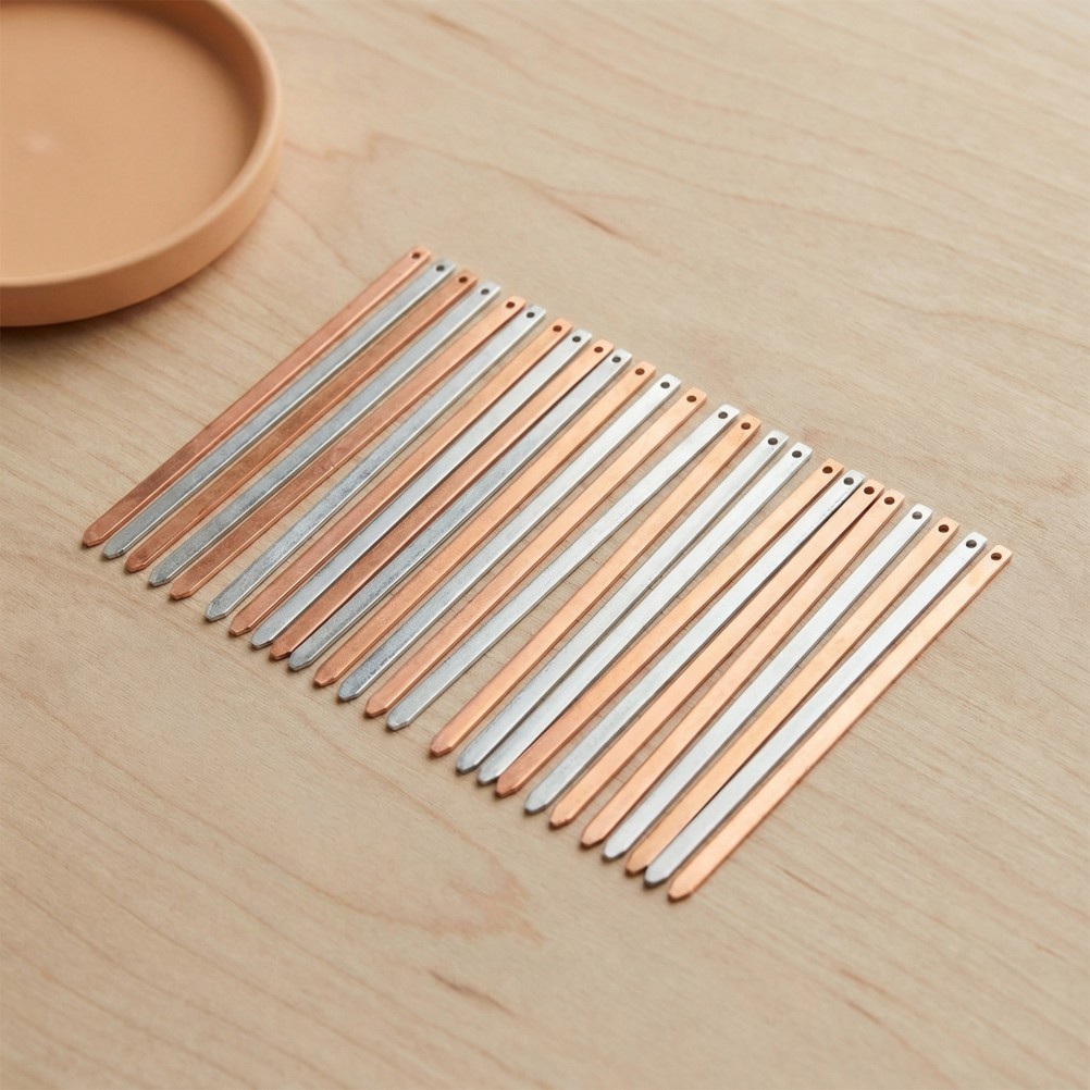 20 Pairs Reusable Copper and Zinc Electroplating Strips for Educational Science