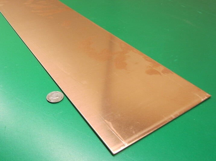 110 Copper Bar H02, .050″ Thick x 6.0″ Wide x 3 Ft Length