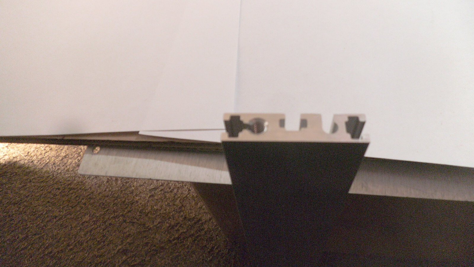 Aluminum slotted bar stock, 17-1/4″ x 2″ x .475 thick