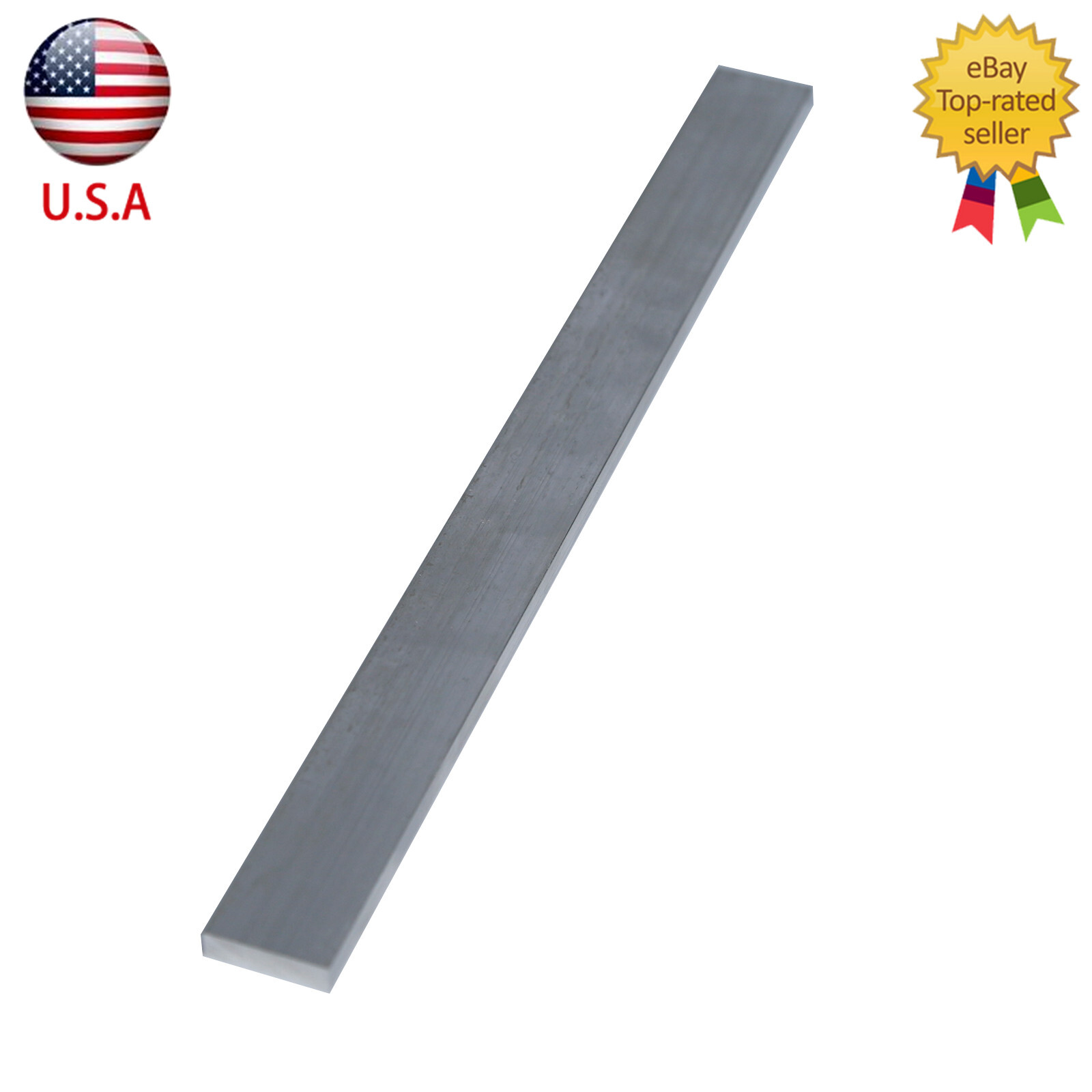 2x Metal T6061 Aluminum Flat Plate Sheet Stock Length 300mm Width 25mm Thick 6mm