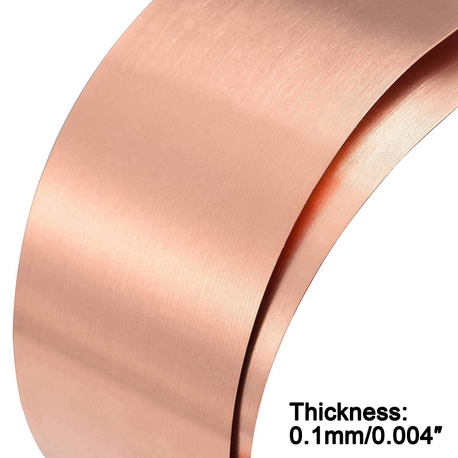 Copper Sheet Roll, Metal Foil Plate 1000mm X 50mm X 0.1mm 6pcs I9S8