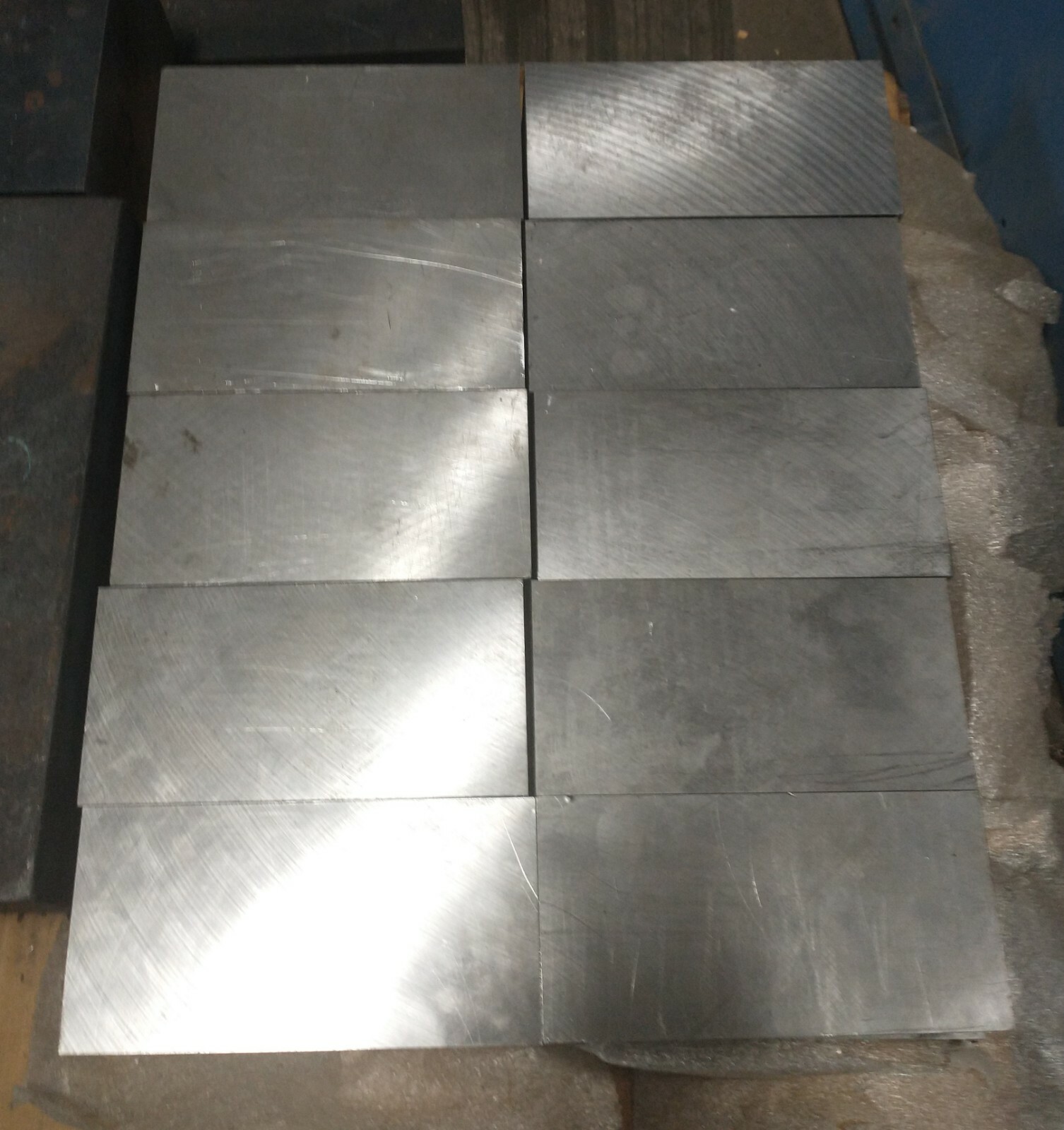 4140 Tool Steel Blanchard Ground Flat 1.990 x 4.08 x 8.155 Machinist CNC Square