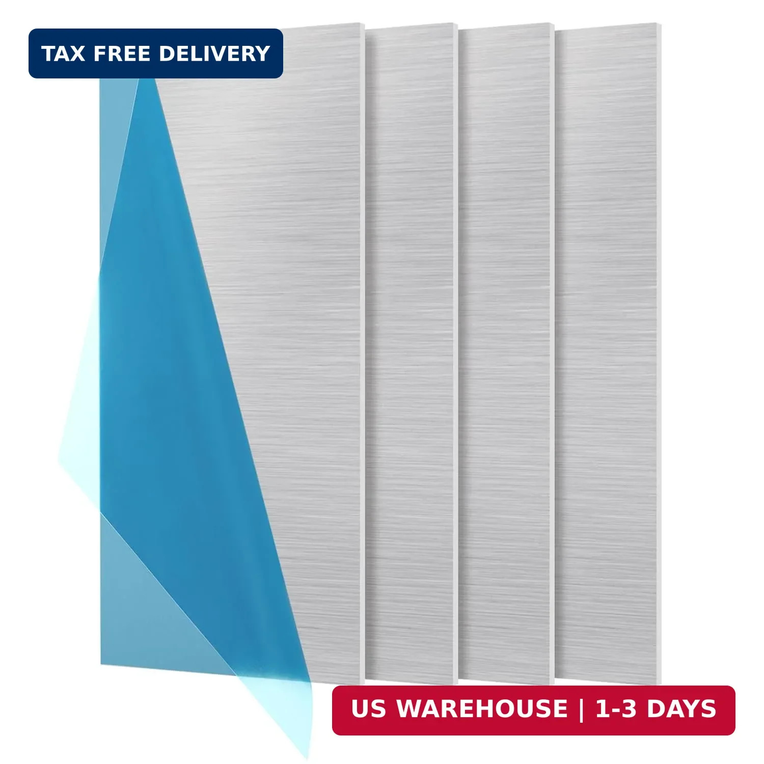 DAJAVE 4 Pack 6061 6×12 Aluminum Sheet 5/64 (0.08″) Inch Aluminum Plate, Thin Al