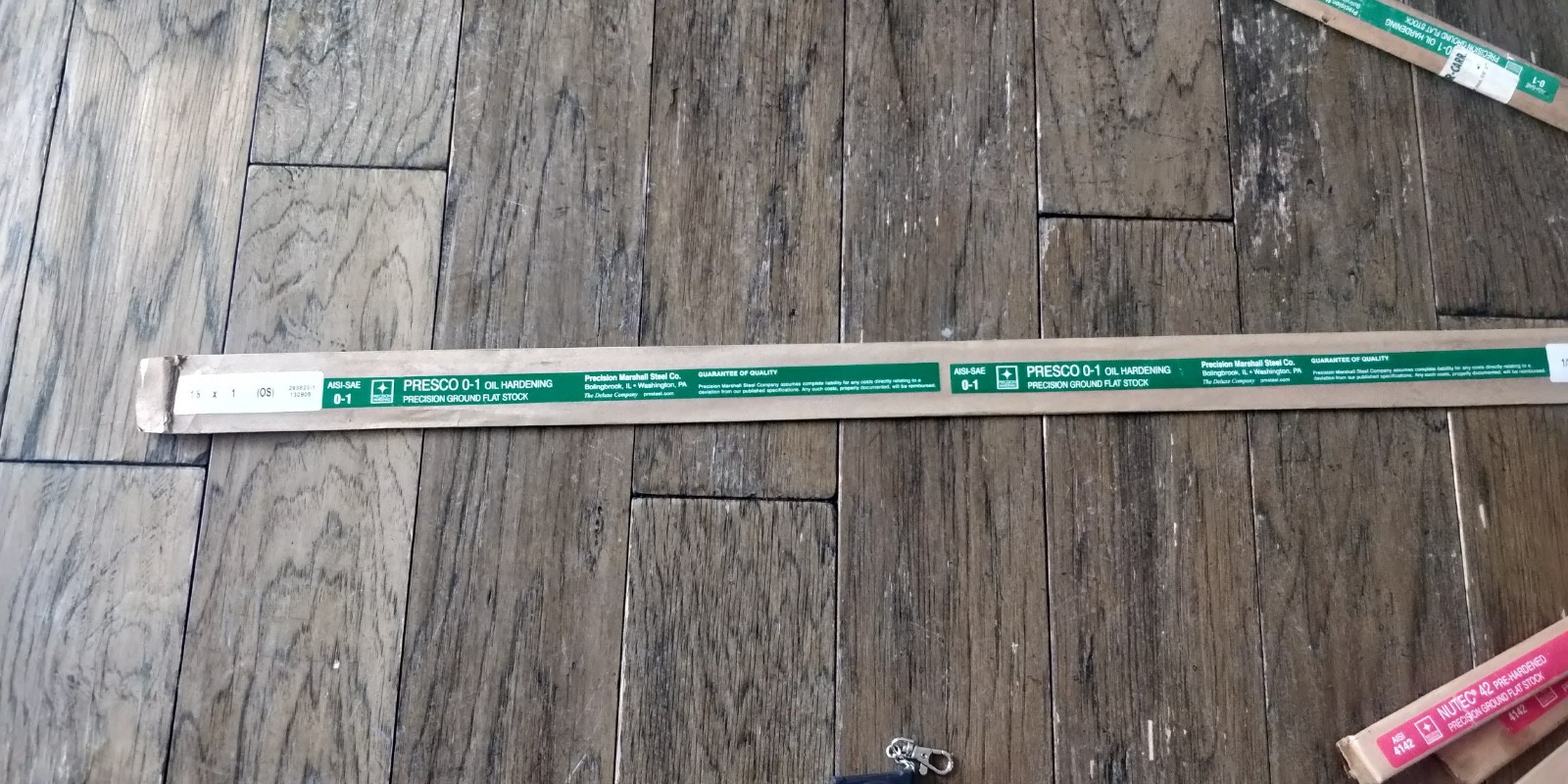 Precision Ground Flat Stock 36″ x 1/8″ x 1″ Precision Marshall PRESCO 0-1