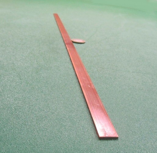 110 Copper Bar H02, 1/16″ Thick x 1/2″ Wide x 24 Inch Length