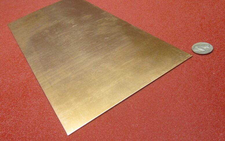510 Phosphor Bronze Sheet .032″ (+/-.004″) Thick x 6.0″ Wide x 12.0″ Length