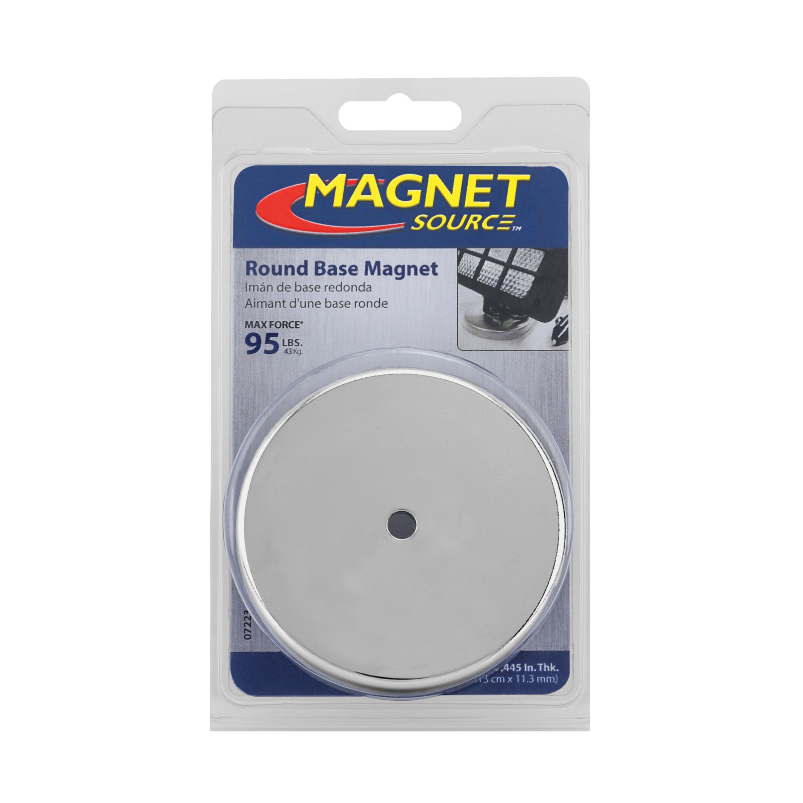 Master Magnetics Round Base Magnet, 95-Lb. Capacity, Model# 07223