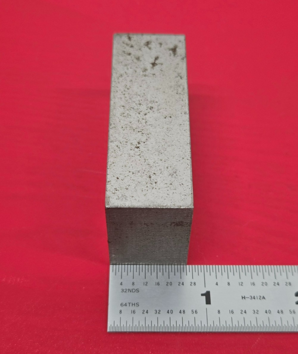 D2 Tool Steel Block Billet 2.38″ L x 1.13″ W x 0.81″ Thick, 9.85 Oz.