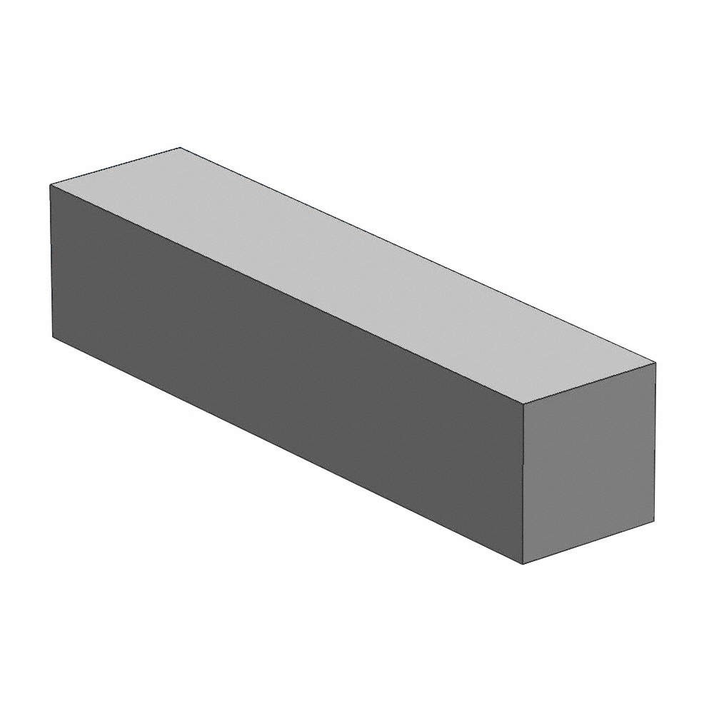 GRAINGER APPROVED 61s.625-36 Square Stock,Al,6061,5/8 x 5/8 In,3 Ft PK 10