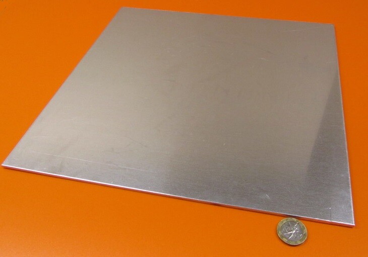 1100 Aluminum Sheet Softened (O) .125″ (1/8″) Thick x 12″ Wide x 12″ Long