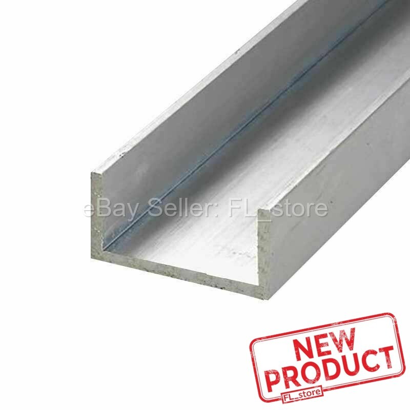 8 Feet Aluminum Channel 1/2″ Leg x 1 1/2″ Base Width x 1-1/4″ Inside x 1/8 Thick