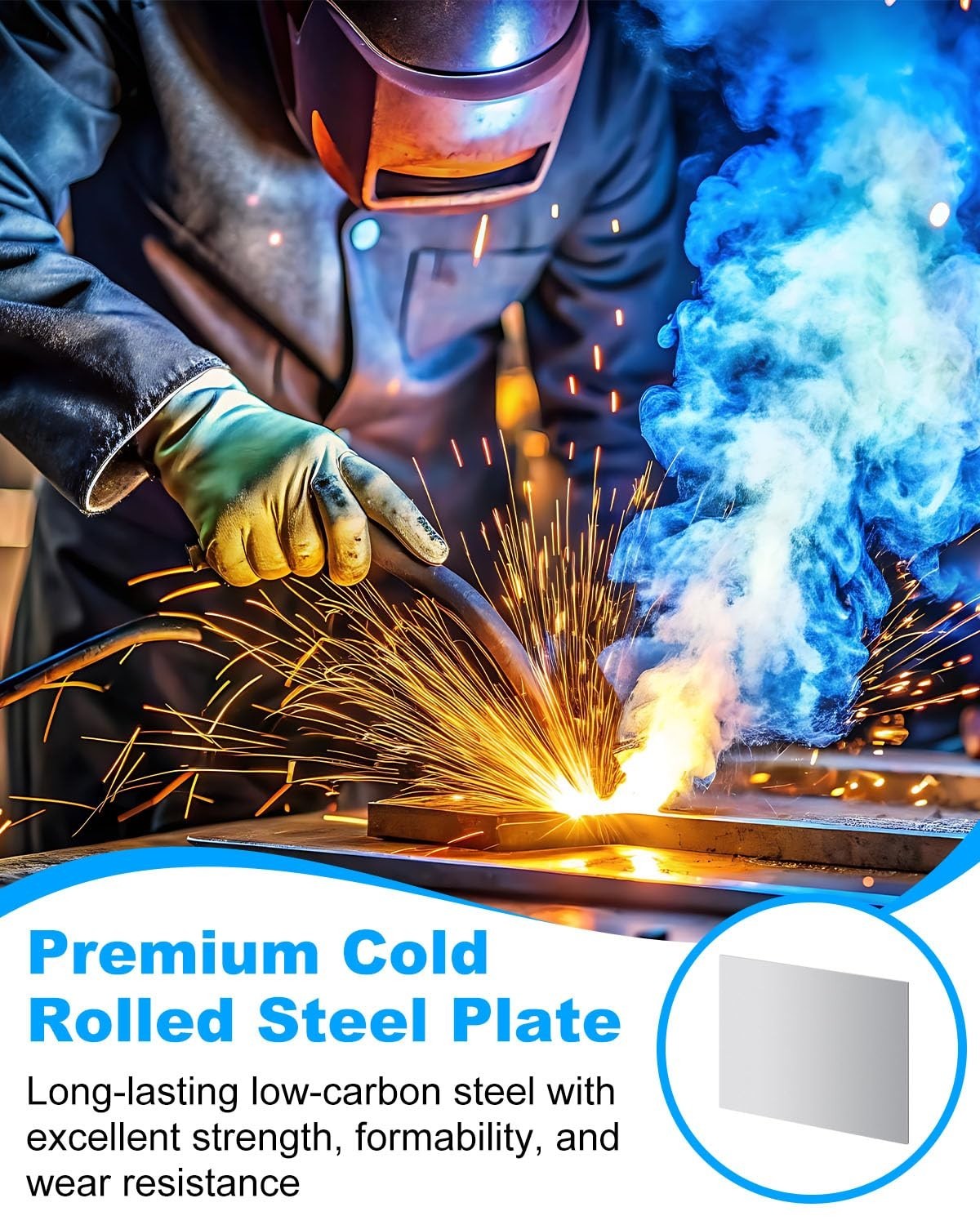 Durable 16″ x 12″ Cold-Rolled Steel Sheets – Perfect for Automotive & Repairs