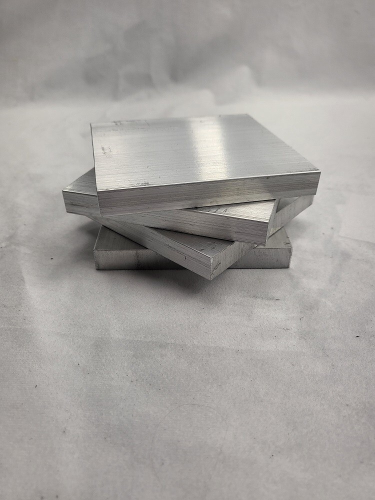 6061 Aluminum Flat Bar, 1/2″ x 4″ x 4″ long, Solid Stock, Plate, Machining, 2pk