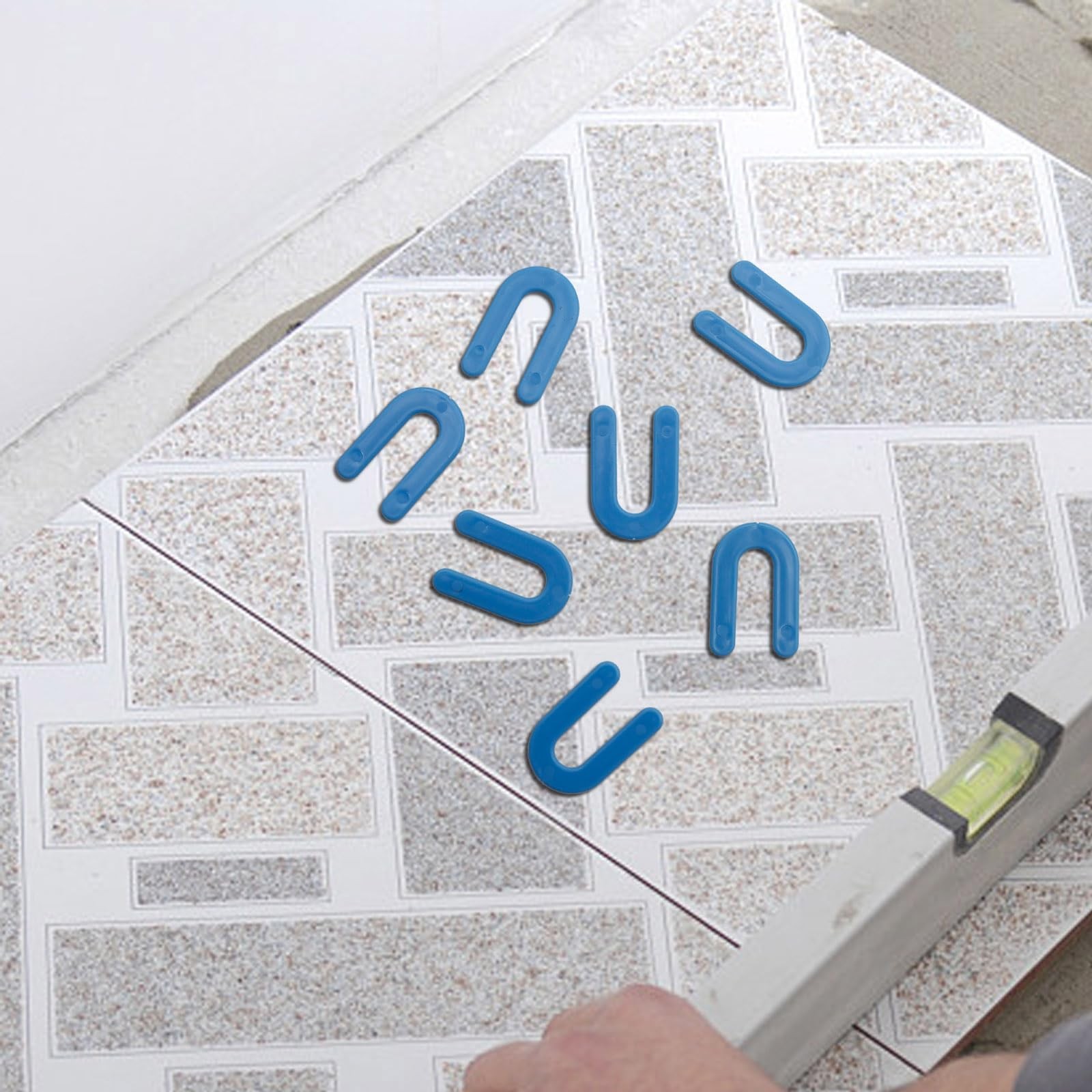 UOIENRT 1000Pcs Plastic Shims, Horseshoe Shims, U Shaped Tile Spacers, Plasti…