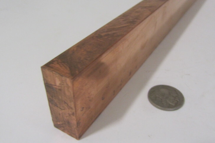 182 Copper Bar 5/8″ Thick x 1 1/2″ Wide x 6 Foot Length