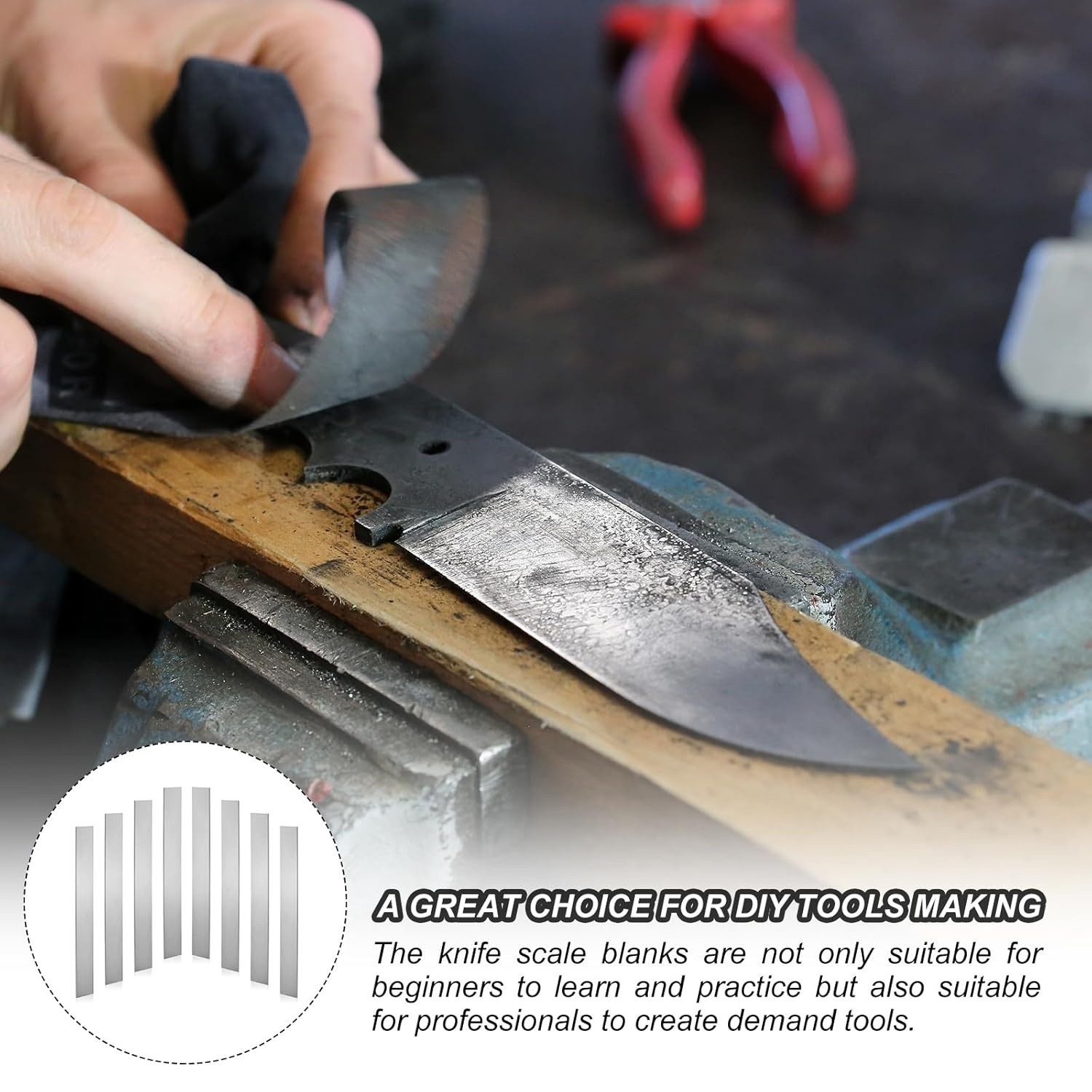 8 Pack 15N20 Steel Flat Bar for Knife Making 12″ x 1 1/2″ x 1/8″ Steel Flat Bar