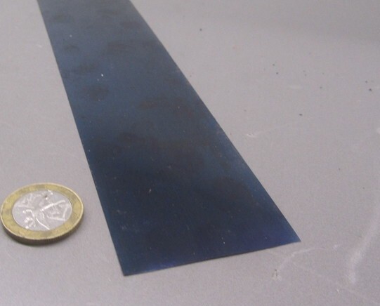1095 Hard Blue Tempered Spring Steel Shim .050″ Thick x 2.00″ Width x 300″ Long