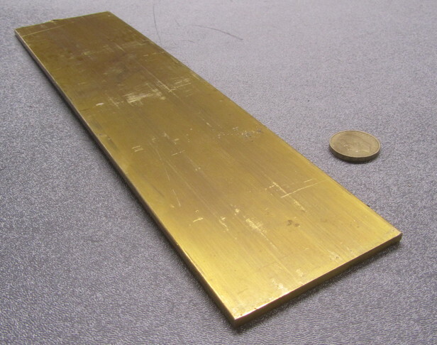 360 Brass Flat Bar 3/16″ Thick x 3.0″ Wide x 12.0″ Length