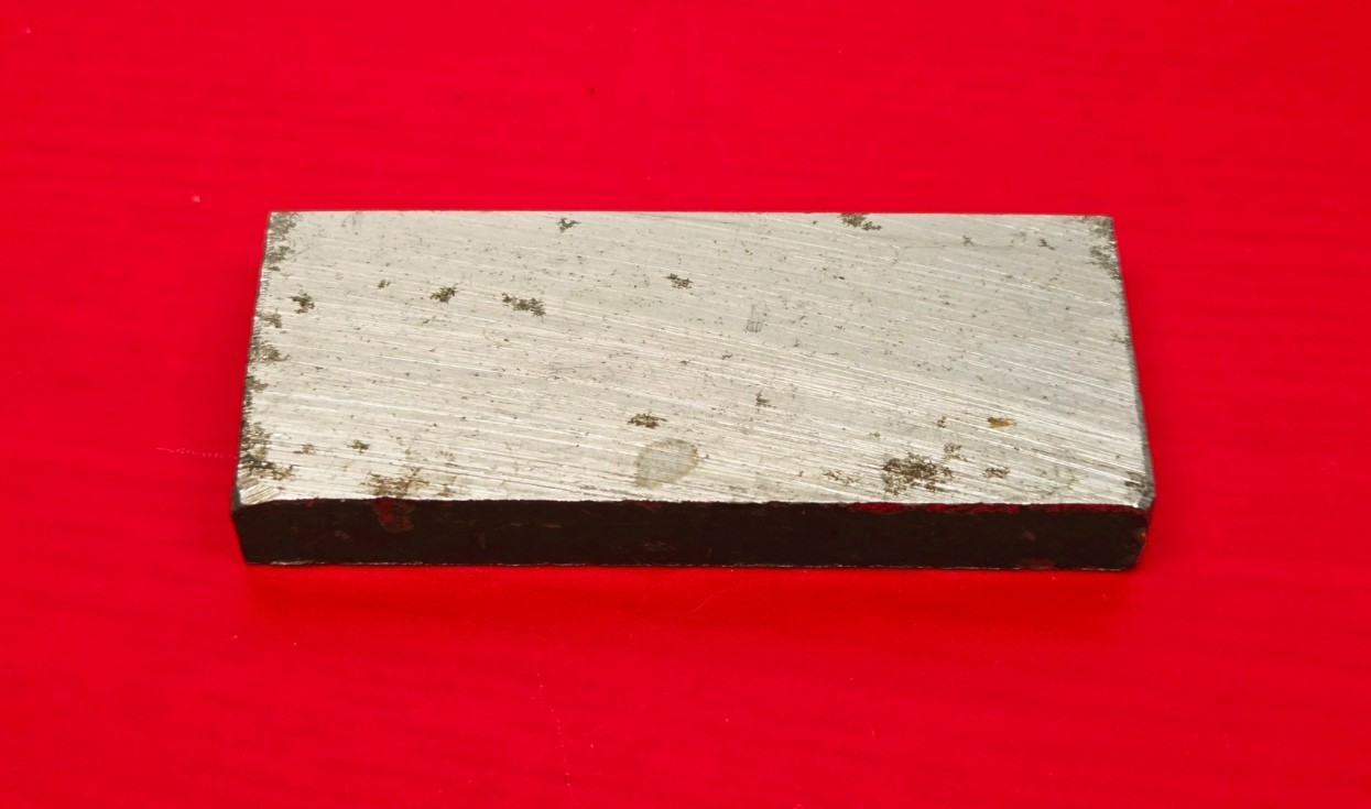 D2 Tool Steel Block Billet 3.04″ L x 1.28″ W x 0.397″ Thick, 6.9 Oz.