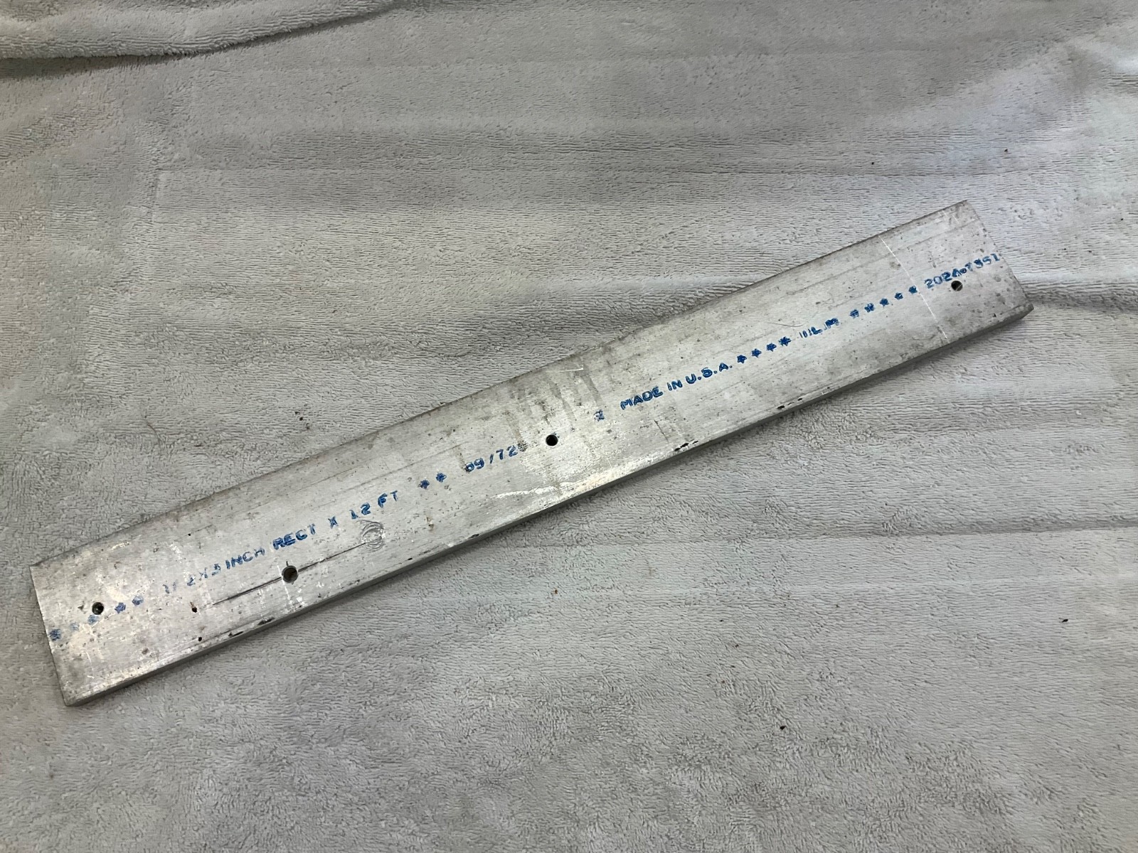Aluminum Flat Bar Stock 1/2″ x 3″ x 22″ Solid Extruded Metal Plate Block USA