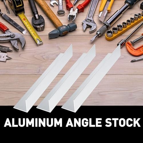 “13 Inch Aluminum Angle 6061 – 3×3 Inch, 1/4 Inch Thick L Channel Mill Stock”